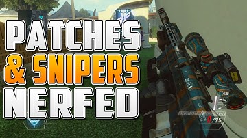 Black Ops 2 "Patch Notes" (July 23th) - DSR & BALLISTA SNIPERS NERFED