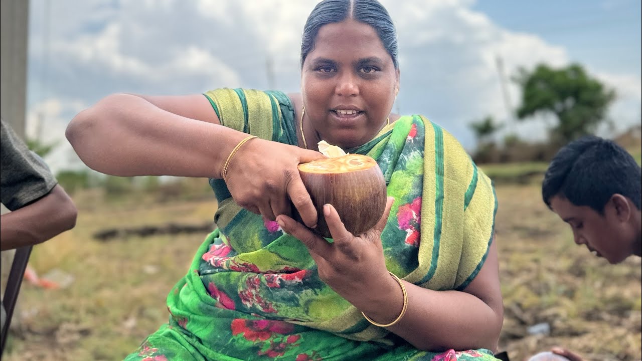 పనిచేసే వాళ్ళకి చికెన్ ధమ్ బిర్యానీ కాళ్ల షర్వా చేశాను😜ముంజపళ్లు తిన్నాము#vlog #cookingchannel