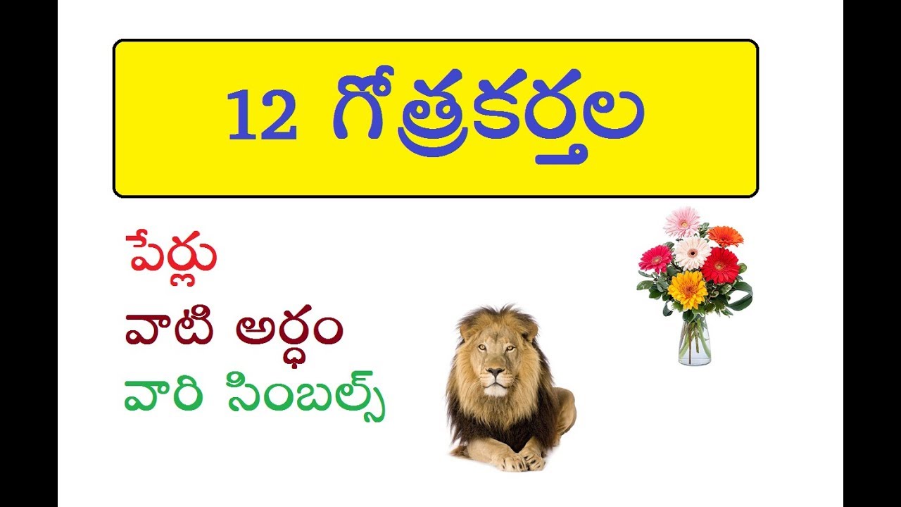 12 Tribes of Israel - Meaning - Symbols (Telugu) పేర్ల అర్ధం - చిహ్నాలు @2018