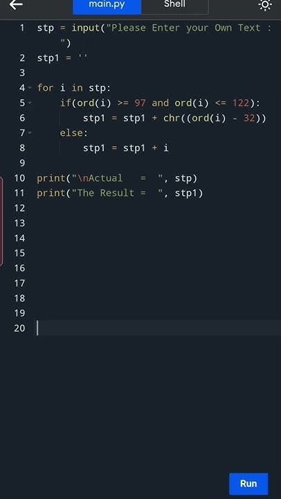 #python 194.Convert Uppercase using ASCII Values | #shorts #coding # ...