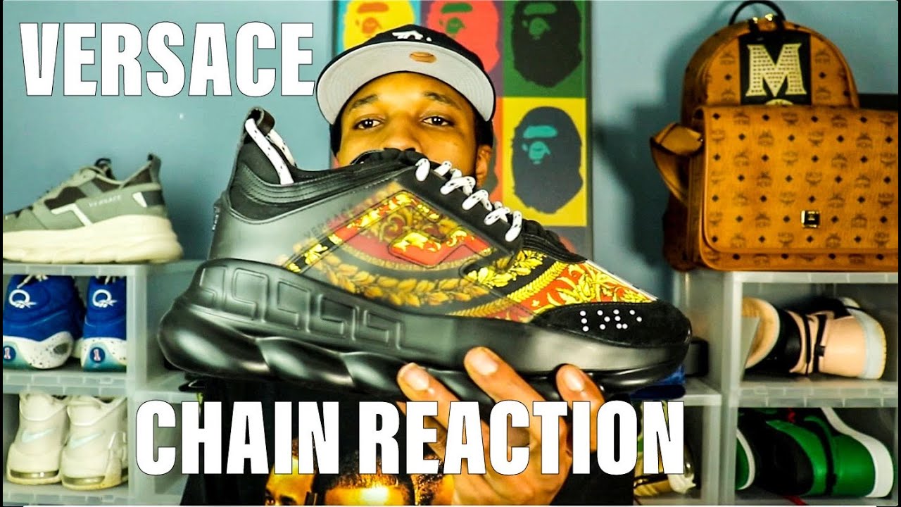 The full Versace Chain Reaction sneaker collection