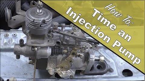 How to Time a Bosch VE Injection Pump on a 1982 Volvo 240 D24 Diesel