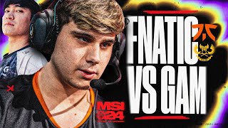 FNATIC ON THE MSI STAGE VERSUS LEVI & GAM  MSI 2024  CAEDREL