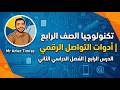 شرح أدوات التواصل الرقمي تكنولوجيا الصف الرابع الدرس الرابع الترم الثاني