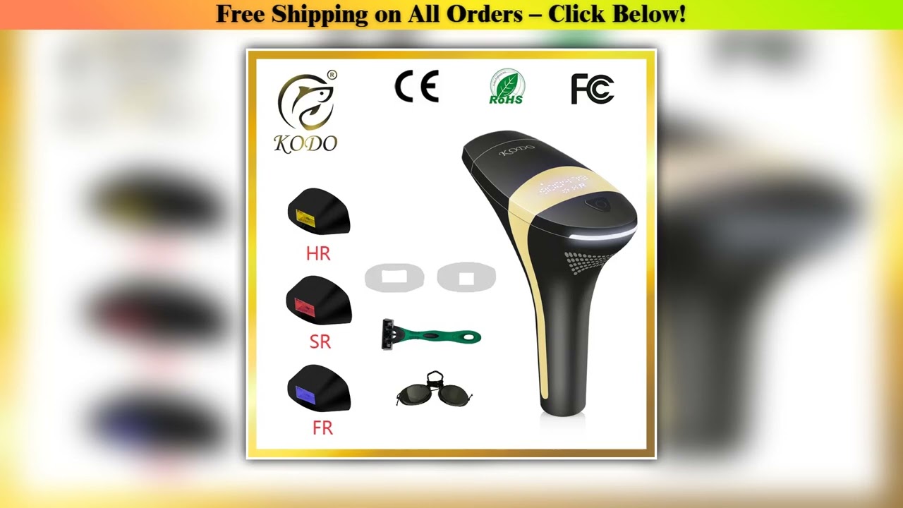 KODO 2023 New Laser Hair removal dropshipping Hot sell Laser Epilator Permanent IPL Painless