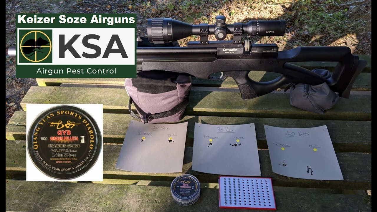 QYS Training Grade pellets at 20 30 and 40 yards - Pest Control Pellet ...