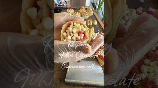 Raspberry White Chocolate Cinnamon Rolls. #thingstodoinatlanta the best dessert in Atlanta.