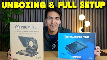 Elgato Prompter and Stream Deck Peal Unboxing and Setup