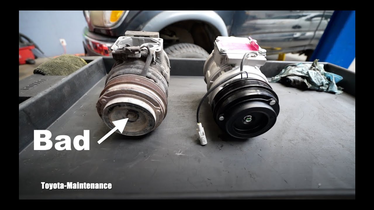 TOYOTA Seized Locked Up AC Compressor YouTube