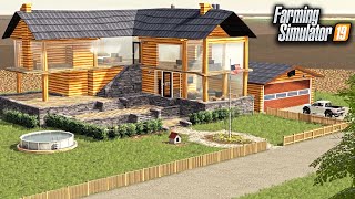 BUILDING A DREAM FARM HOUSE ($800,000) | FARMING SIMULATOR 2019 screenshot 4