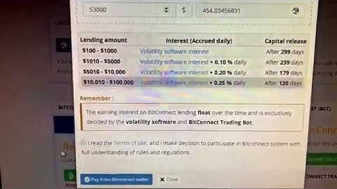 BitConnect Millionaire with over 300K in loans