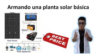 ✅Panel solar armando una planta básica