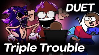 Triple Trouble but it's duet with Triple Phonebreakers | Friday Night Funkin'