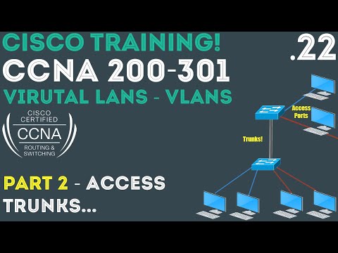 Cisco - CCNA Certification 200-301 - VLANs Part2. Access Ports & Trunks Ports  .22