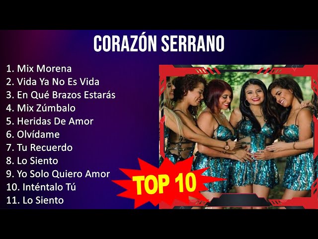 Corazón Serrano 2023 - 10 Grandes Exitos - Mix Morena, Vida Ya No Es Vida, En Qué Brazos Estarás... class=