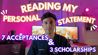 Reading My Dental School Personal Statement
