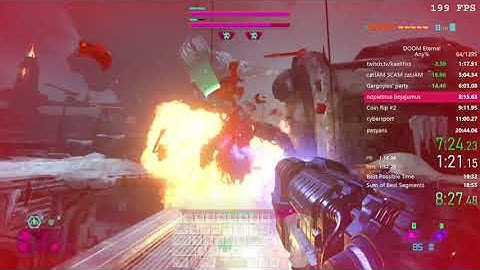 [2ND PLACE] DOOM Eternal Any% Unrestricted Speedrun in 20:36 IGT
