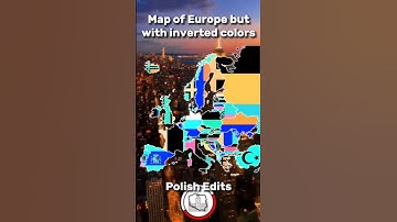 Map of Europe but with inverted colors