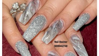 Marble Nail art Blossom Gel Extensions