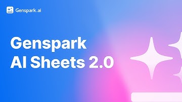 🚀 Genspark AI Sheets 2.0｜Your Personal Data Analyst