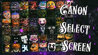 [FNAF | Speed Edit] Making Canon Select Screen (FNAF World)