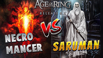 WTF? | Saruman vs Necromancer | Age of the Ring Mod 8.2 | Which one is stronger?