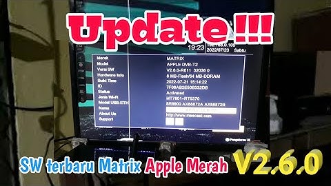 Update SW Terbaru Matrix Apple Merah V2.6.0