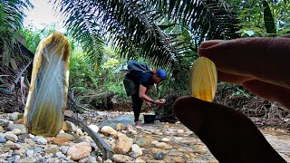 SUNGAI KECIL LADANG NYA BATU KRISTAL BERMOTIF,SETELAH DI PROSES HASILNYA BIKIN MELONGO