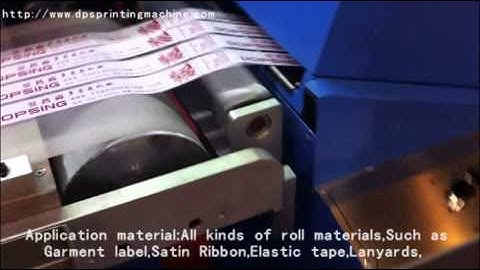 DOPSING DS301 single color content label/lanyard ribbon automatic screen printing machine