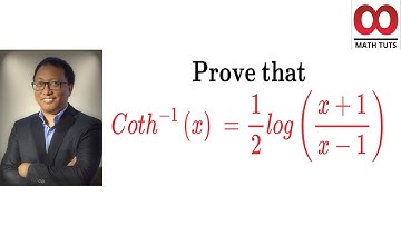 Find Inverse Coth(x)
