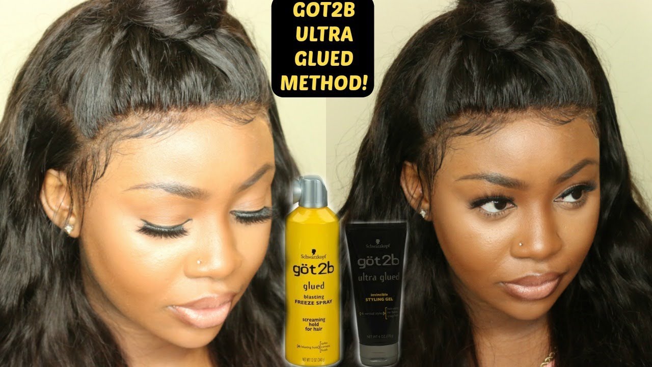 How To Apply Lace Wigs Easy with Got2B ULTRA Hair Gel || Alibele Hair -  YouTube