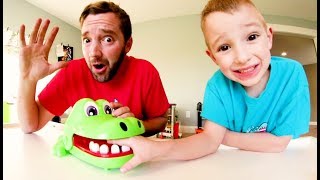 Father & Son PLAY CROCODILE DENTIST! / Don't Get Chomped! screenshot 5