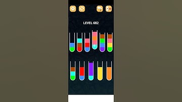 COLOR SORT PUZZLE LEVEL 682