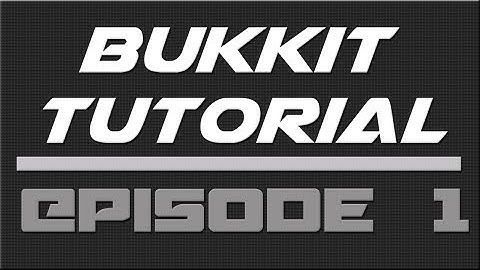 Bukkit Plugin Tutorial Episode 1: *Getting Started* [EASY]