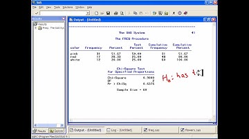 SAS- More about Freq Tables, Chi square tests