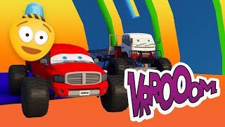 Tow Truck vs Pickup Truck | Monster Trucks for Kids | Car cartoons | Car Challenge 3d | Kids Video