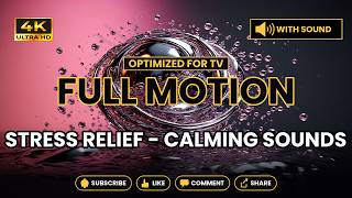 60 Liquid Pink in Motion 4K Ultra TV ART | Mesmerizing Fluid Full Motion Video