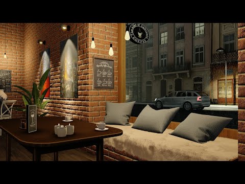 Cozy Coffee Shop Ambience | Rain Sounds and Relaxing Jazz Music for Sleep & Study