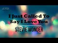 Stevie Wonder - I Just Called To Say I Love You