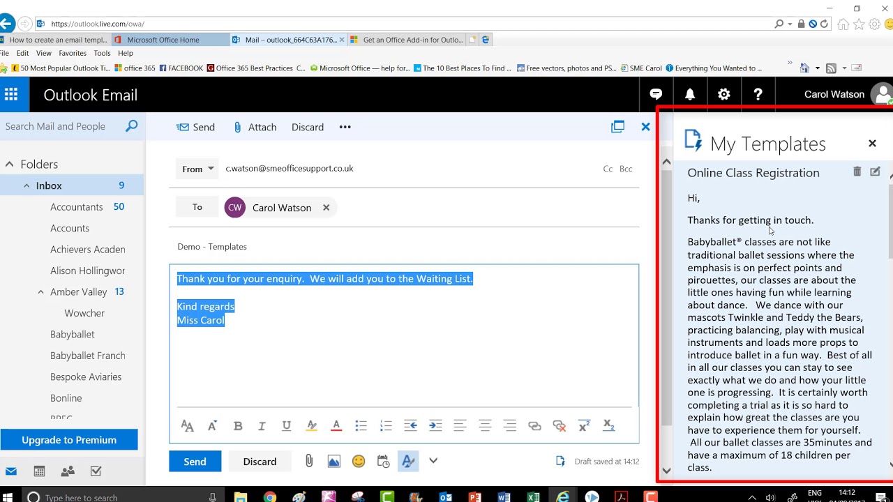 How To Create Outlook Email From Template Email Aslhalo