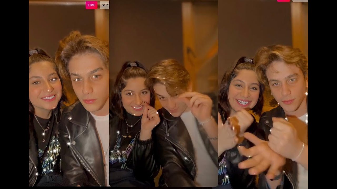 نور وقمر فتحو بث مع بعض