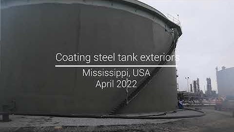 Robotic coating application without overspray [storage tank terminal in Mississippi]