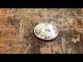 Лазерная очистка монеты от ржавчины