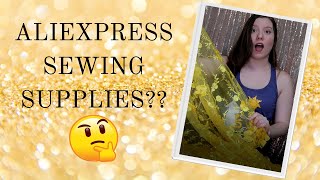 I ORDERED SEWING SUPPLIES FROM ALIEXPRESS! Fabric, notions and rhinestones HAUL!
