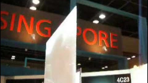 Screen Goo sprayed on Acrylic or glass for rear projection.wmv