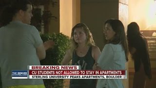 CU Boulder students not allowed to stay in apartments
