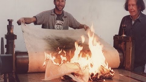 John Cage Fire Prints at Crown Point Press, 1986 (2 minutes)