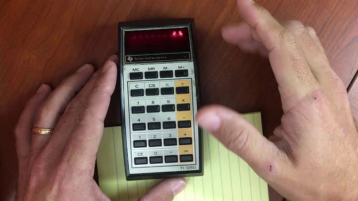 TI-1250 LED Calculator from 1975