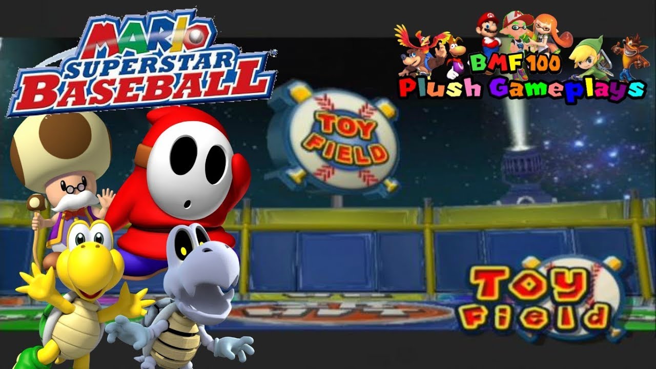 BMF100 Plush Gameplays Mario Superstar Baseball Toy Field 1 Gameplay