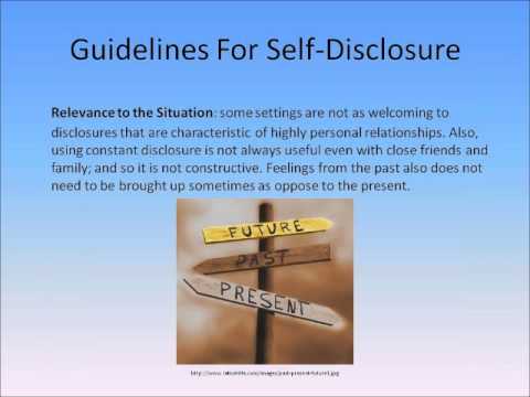 what is self disclosure pdf